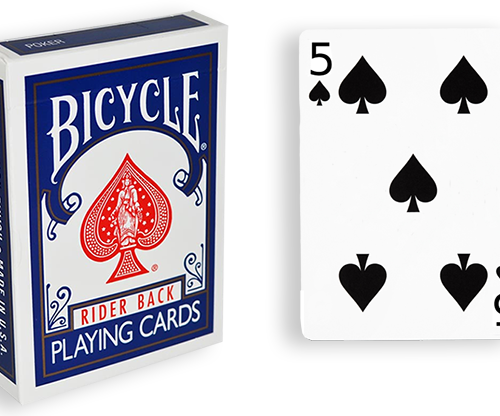 40095-full Blue One Way Forcing Deck (5s)