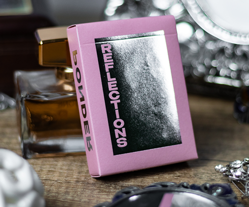 Reflections Ponder (Pink) Playing Cards by Emily Sleights