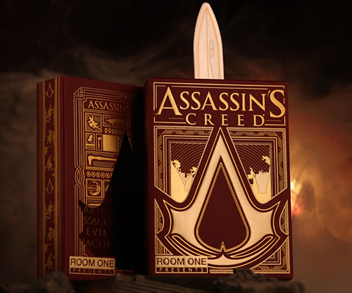 Assassin's Creed Legacy Version 2 Garnet (Hidden Blade Black) Playing Cards