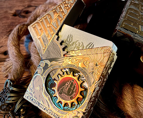 77165-full Pirate (Daylight) Playing Cards with Mechanical Box