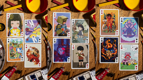 78953-alt2 Bicycle Sari Sari (Code Red Edition) Playing Cards