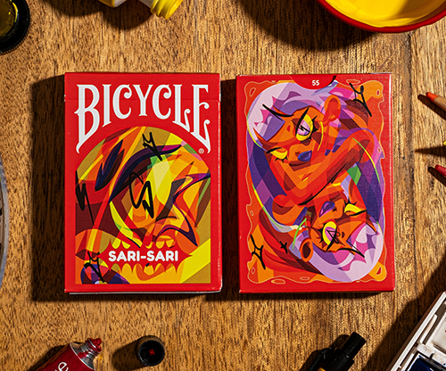 78953-full Bicycle Sari Sari (Code Red Edition) Playing Cards