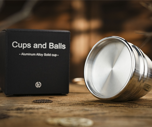 Aluminum Alloy Cups and Balls Matching Solid Cup by TCC Magic