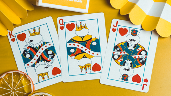 80046-alt3 Gilded Milk Casino Deck (Silver) by Bacon Playing Card Company