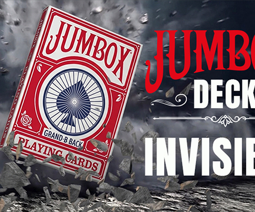 Jumbox Invisible Deck (Red) by Magic Dream