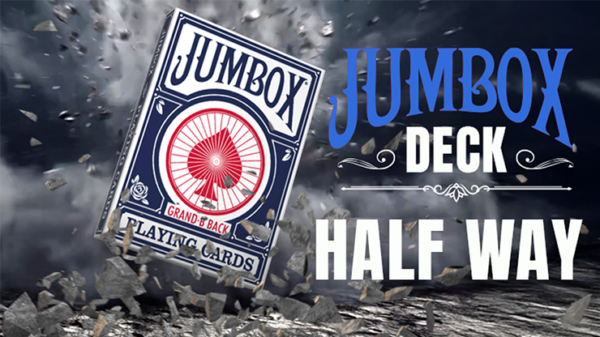 80107-full Jumbox Half Way Deck (Blue) by Magic Dream