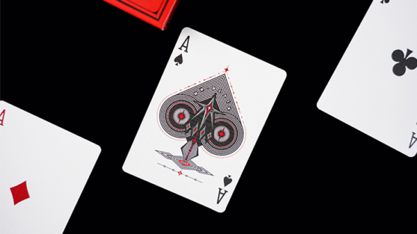Mr. Black V1 (Red) Playing Cards