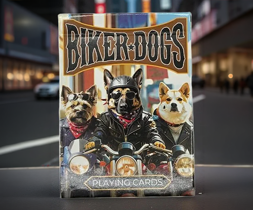 Biker Dogs Playing Cards by Collectable Playing Cards