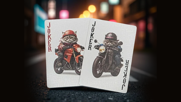80157-alt3 Biker Cats Playing Cards by Collectable Playing Cards