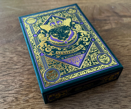 Neko Royal Green Playing Cards