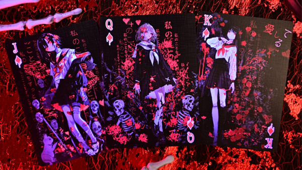 80226-alt2 Crimson Maple Playing Cards by Evolkad