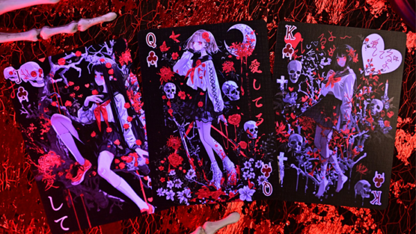 80226-alt3 Crimson Maple Playing Cards by Evolkad