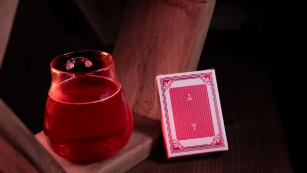 24691a-664df998f1d43.jpg Honeybee Worker Edition Playing Cards (Red)