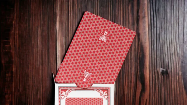 24691a-664dfcb71a05e.jpg Honeybee Worker Edition Playing Cards (Red)