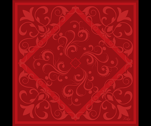Devil's Bandana V.3 - Precious Stones Collection by Lee Alex (Ruby Red)