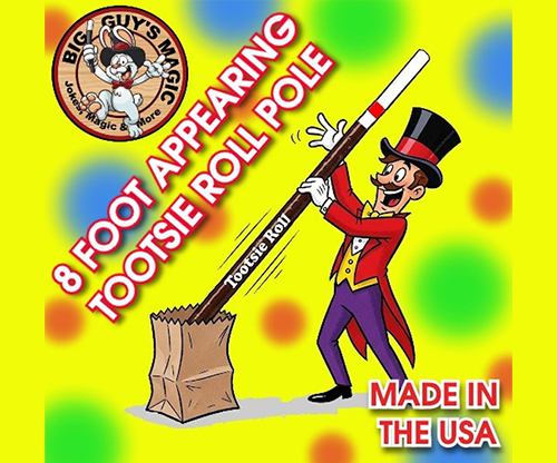 Appearing 8 Foot Tootsie Roll Pole by Big Guys Magic
