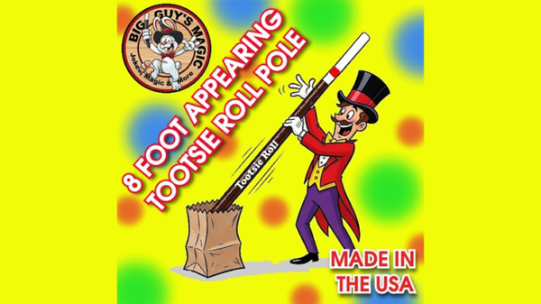 80166-full Appearing 8 Foot Tootsie Roll Pole by Big Guys Magic