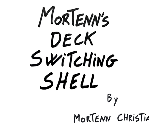 Mortenn's Deck Switching Shell (Blue) by Mortenn Christiansen and CrazyJokers