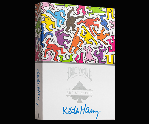 Bicycle Keith Haring (Box Set Red and Blue) Playing Cars by US Playing Cards