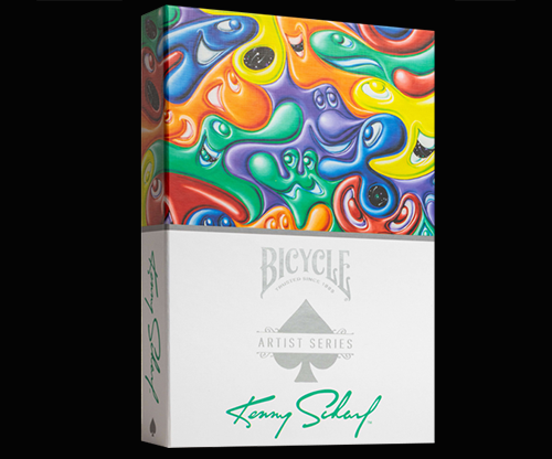 Bicycle Kenny Scharf Purple/Orange Box Set by US Playing Cards