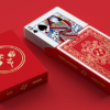 Red Roses Gold Foil Playing Cards (Fully Marked)