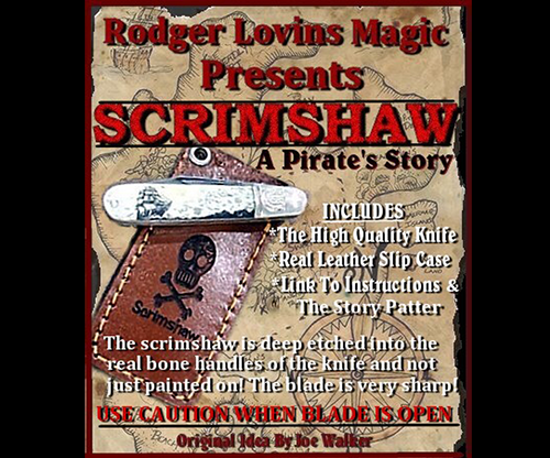 Scrimshaw Knife by Rodger Lovins