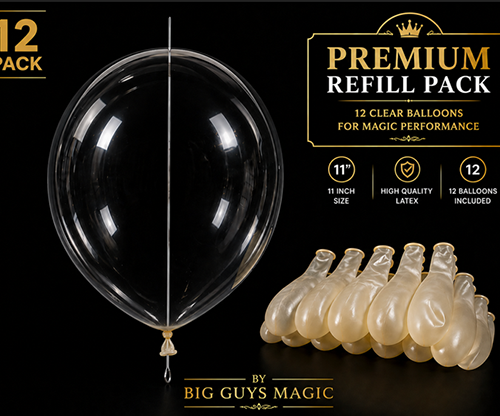 Needle Through Balloon Refill Pack (12 Count) by Big Guy's Magic