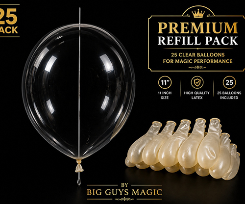 Needle Through Balloon Refill Pack (25 Count) by Big Guy's Magic