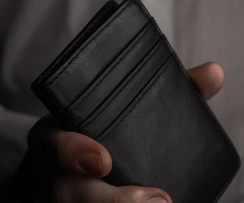 Orphic Business Card Size in Leather (Gimmick and Online Instructions) by Lewis Lé Val and The 1914
