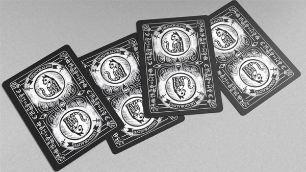 74833-alt4 Schrodinger's Cat: Dead Black Edition Playing Cards