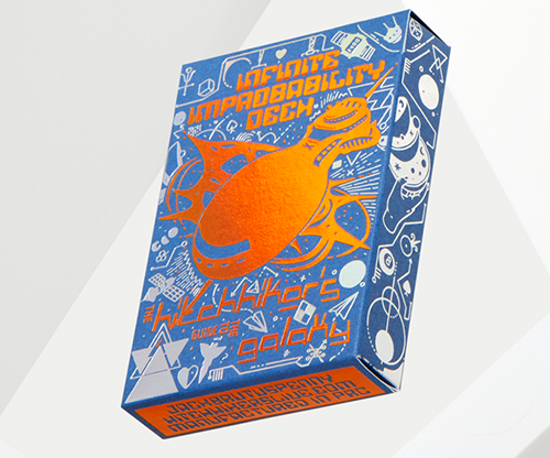 The Hitchhiker's Guide to The Galaxy- The Infinite Improbability Deck (Whale Blue)