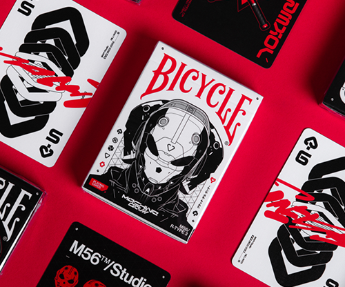 Bicycle Machine56 R-TYPE/3 White Playing Cards by RunIt Decks