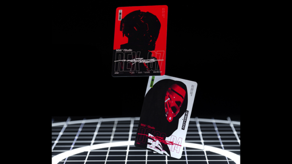 79583-alt4 Bicycle Machine56 R-TYPE/2 Black Playing Cards by RunIt Decks