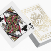 Black Roses White Gold Foil Playing Cards