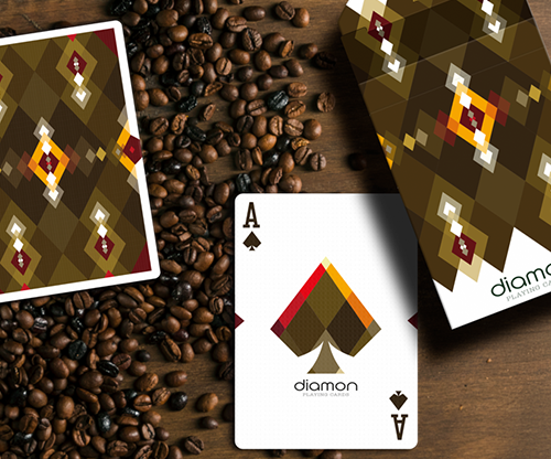 Diamon Playing Cards N° 27 Dark Roast by Dutch Card House Company