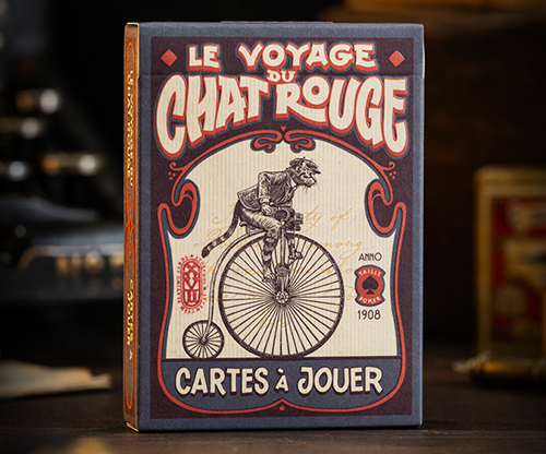 Le Voyage Du Chat Rouge Playing Cards by Stockholm17