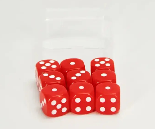 80755-full Forcing Cup Dice Set (Red) by Magic Express