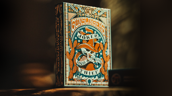 79966-full Gunslingers Poker (Blue) Playing Cards