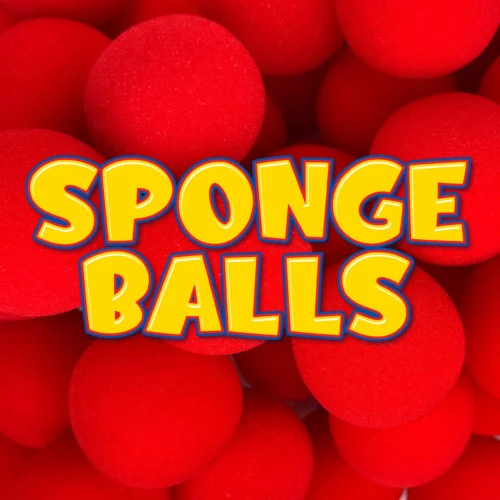 26399a-6850078134ae7.jpg Sponge Balls by Penguin Magic (1 inch) (Red) (Pack of 4)