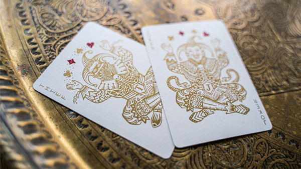 71096-alt1 White Gold Edition V3 Playing Cards by Joker and the Thief