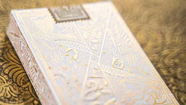 71096-alt2 White Gold Edition V3 Playing Cards by Joker and the Thief