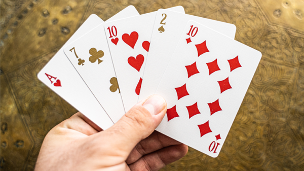 71096-alt3 White Gold Edition V3 Playing Cards by Joker and the Thief