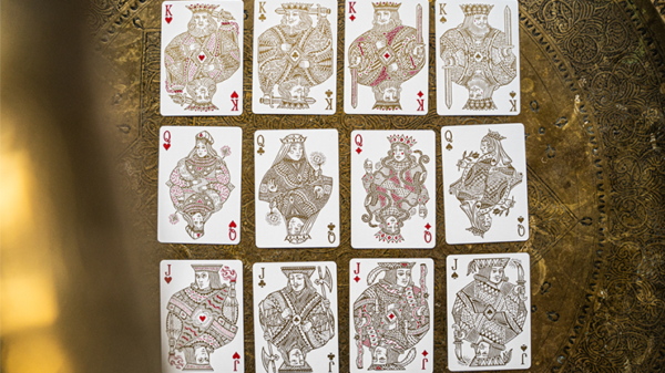 71096-alt5 White Gold Edition V3 Playing Cards by Joker and the Thief