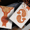 79905-full Paisley Ton sur Ton Poudre Orange workers Deck