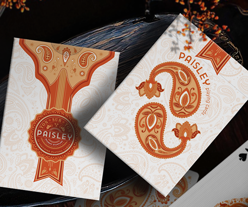 79905-full Paisley Ton sur Ton Poudre Orange workers Deck
