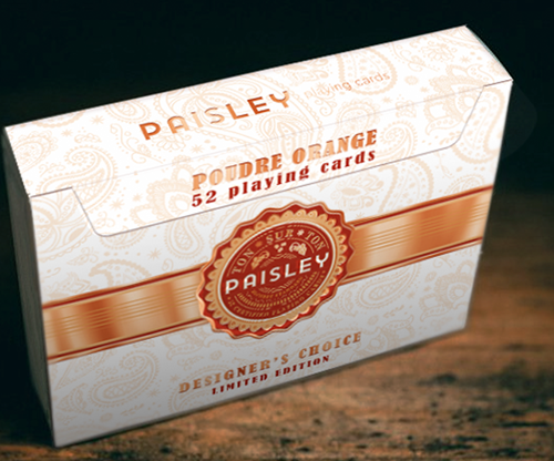 79906-full Paisley Ton sur Ton Poudre Orange Foil Designer's Choice