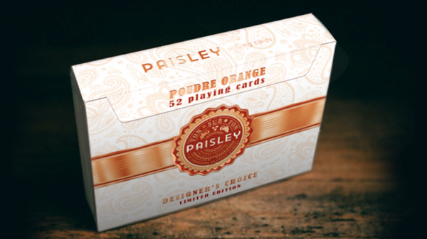 79906-full Paisley Ton sur Ton Poudre Orange Foil Designer's Choice