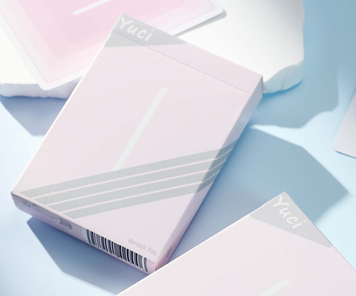 80147-full Yuci Morandi Pink 5th Playing Cards by TCC