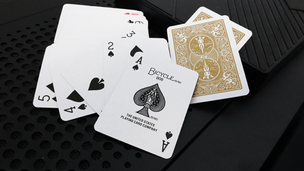 Mini Bicycle Cards (Gold)