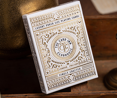 80407-full TCI Clubhouse (White) Playing Cards